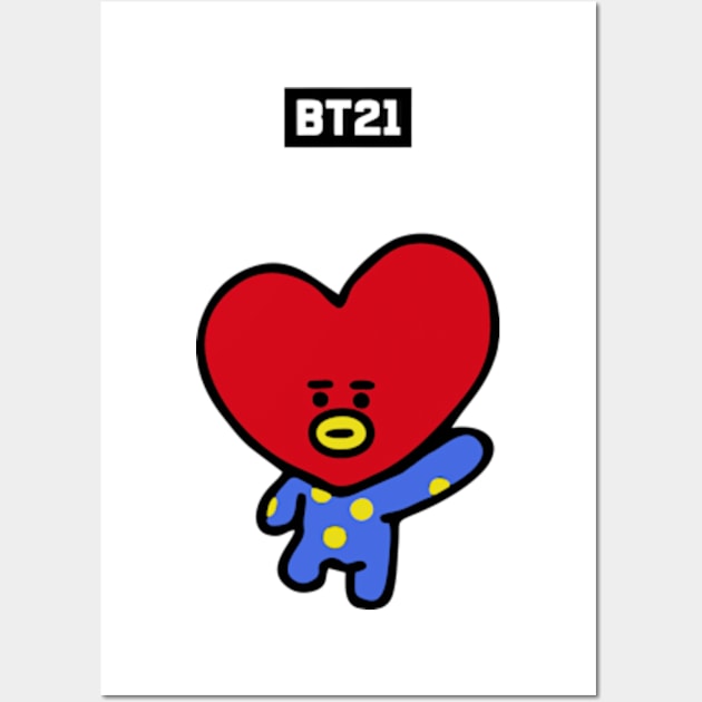 bt21 bts exclusive design 51 Wall Art by Typography Dose